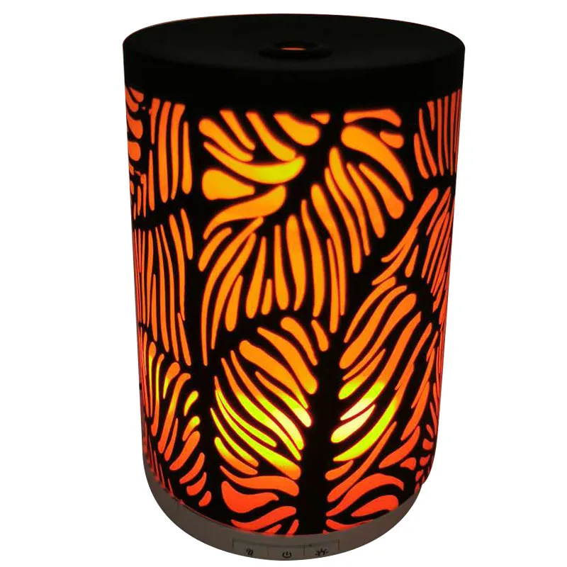 Skin Care Green Germ Killer Hot Sale RGB Color LED Light Fragrance Humidifier Cylinder China Glass Essential Oil Aroma Diffuser