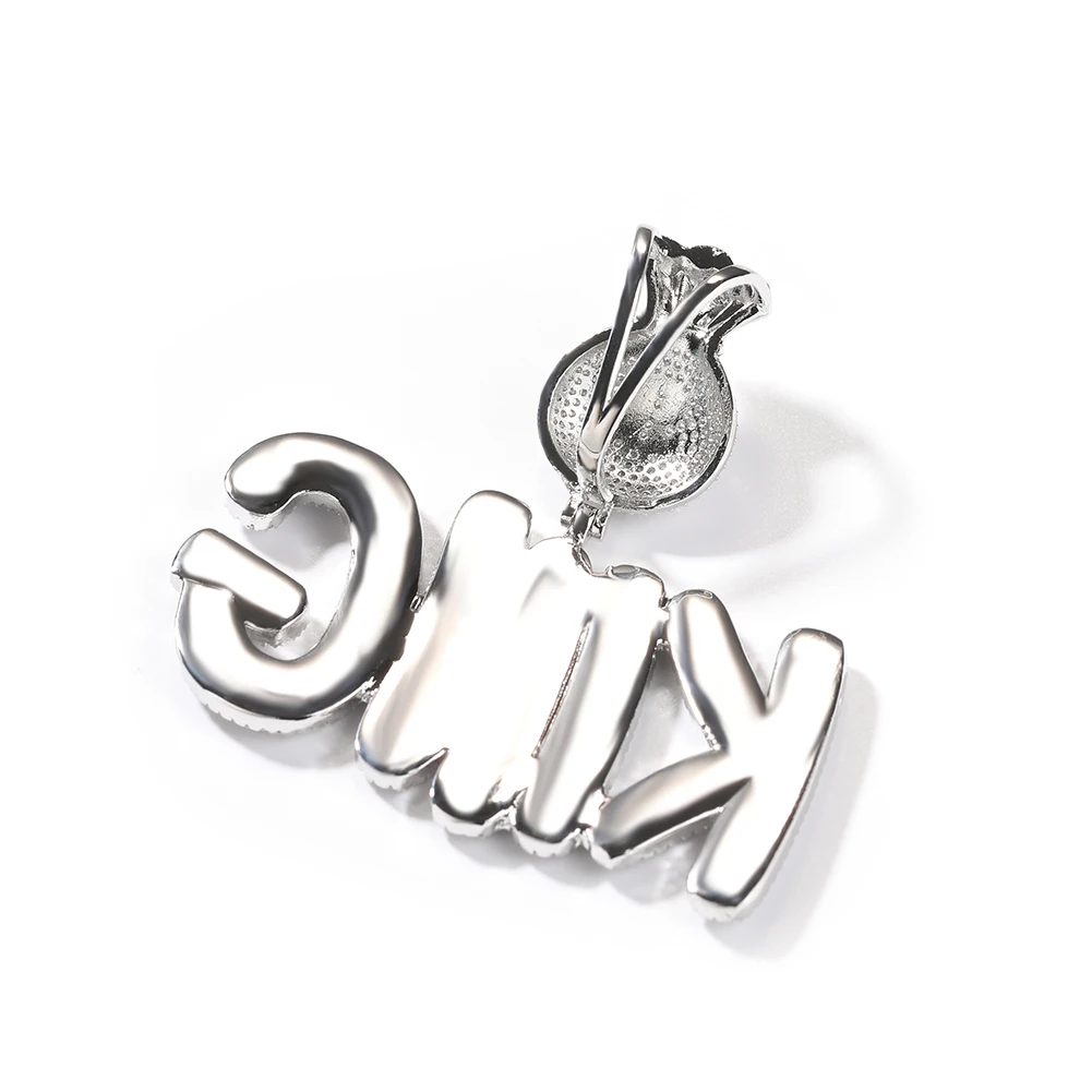 New Custom Name Dollars Hook Name Necklace Fat body Font Letter Pendant Connected Letter Fashion Women Man Jewelry