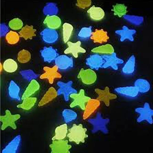 Сине-зеленый искусственный Овальный фотолюминисцентный камень для дорожек от технологии свечения