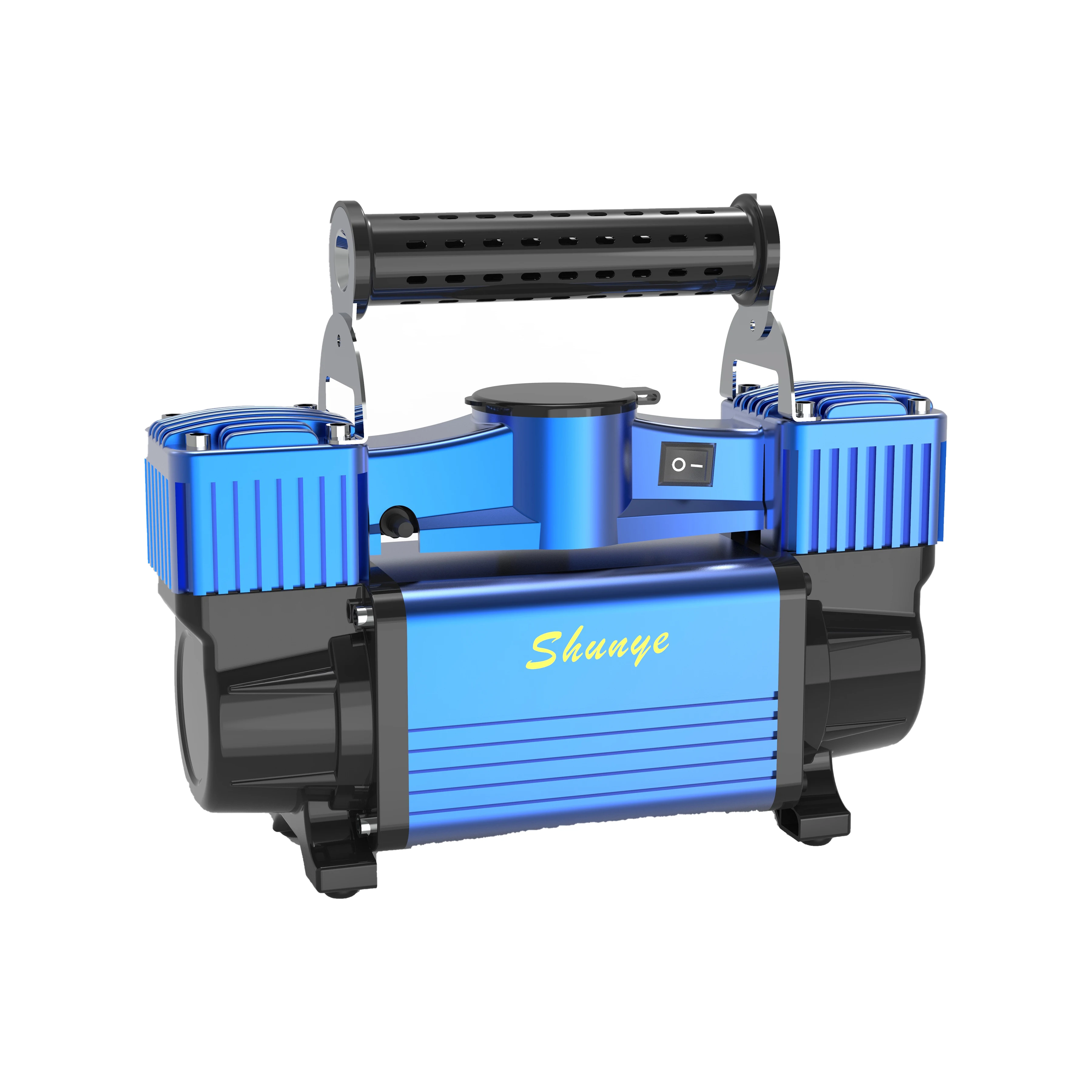 Heavy Duty 12V Air Compressor Tire Inflator Double Cylinder Car Tire Inflator Pump  Auto Air Inflator