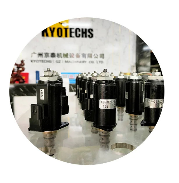 KDRDE5K-50/30C50-143 YN35V00004F1 K7V63/125 SK350-8 SK450-8 Excavator Solenoid Valve