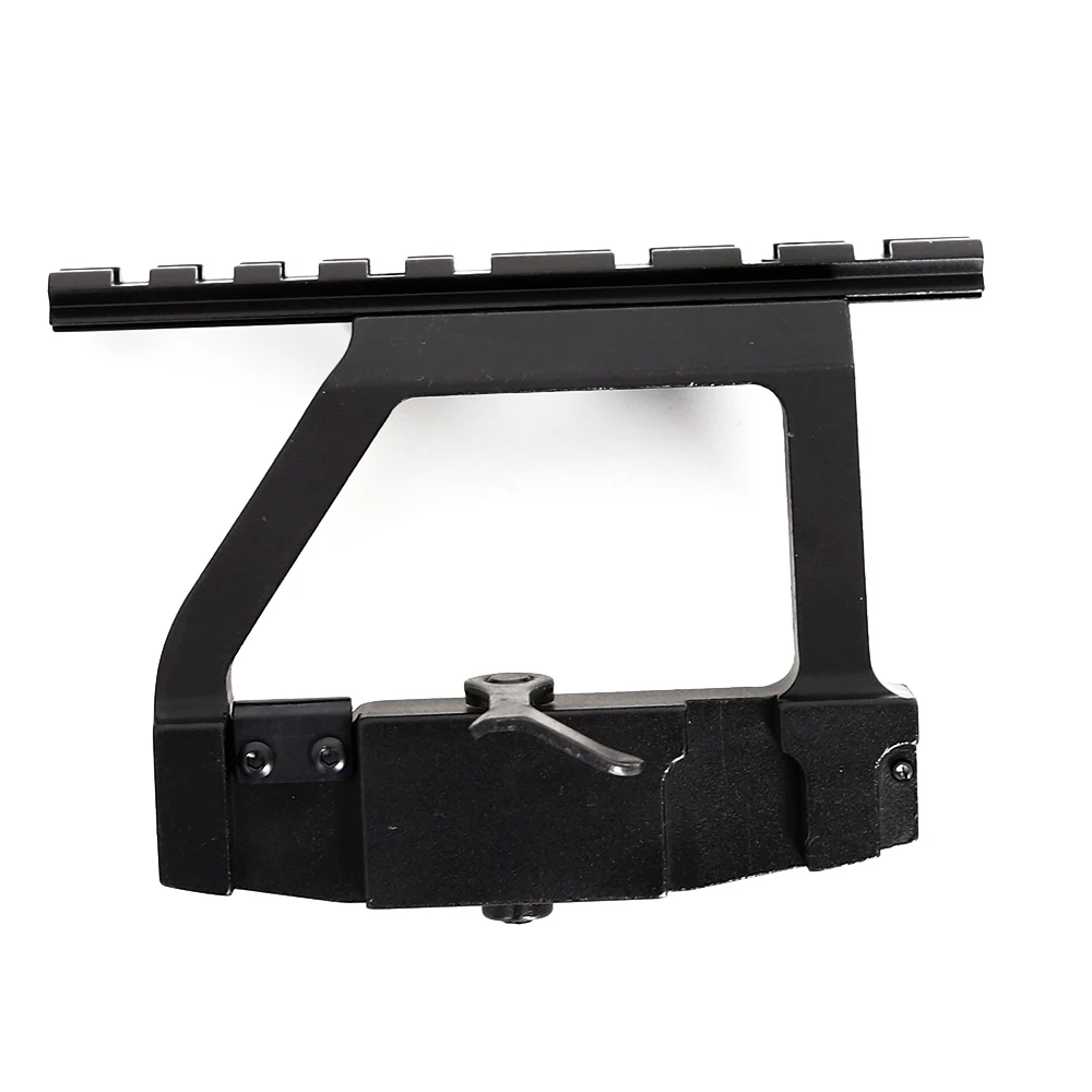 Honestill Tactical CNC Red Dot Sight Side Scope Mount Quick Lock Top Mount Heavy Duty QD Mount 20mm Hunting Accessories