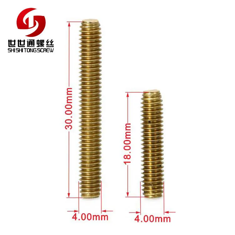 Латунные длинные болты без головки Torx для регулировки резьбы машины