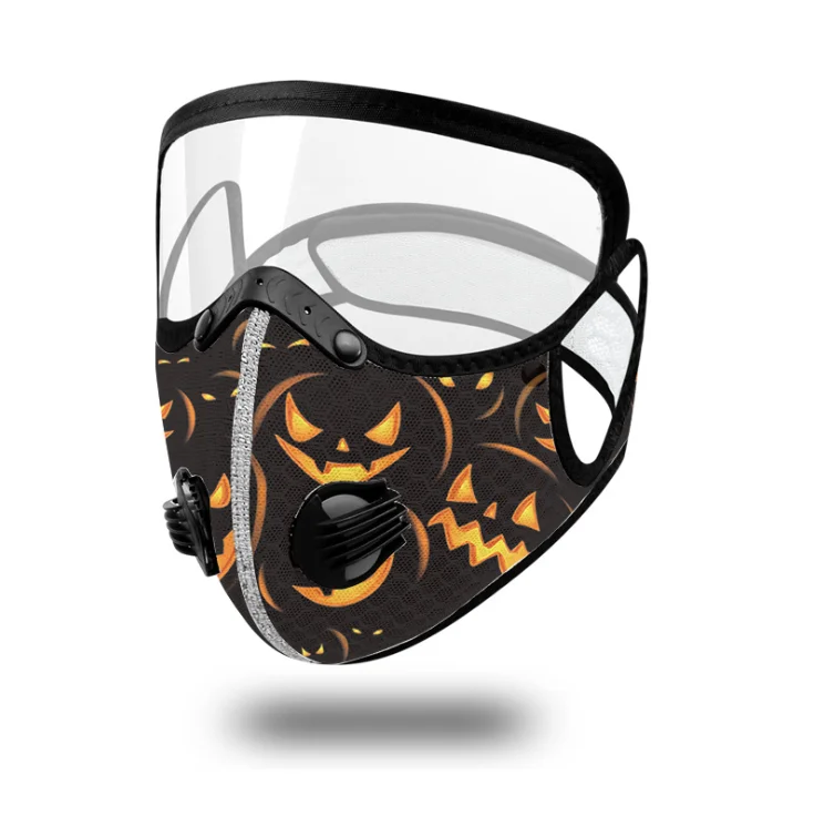 Cycling Face Mask Halloween Washable Dustproof Outdoor Riding Reusable Breathable Face Cloth Party