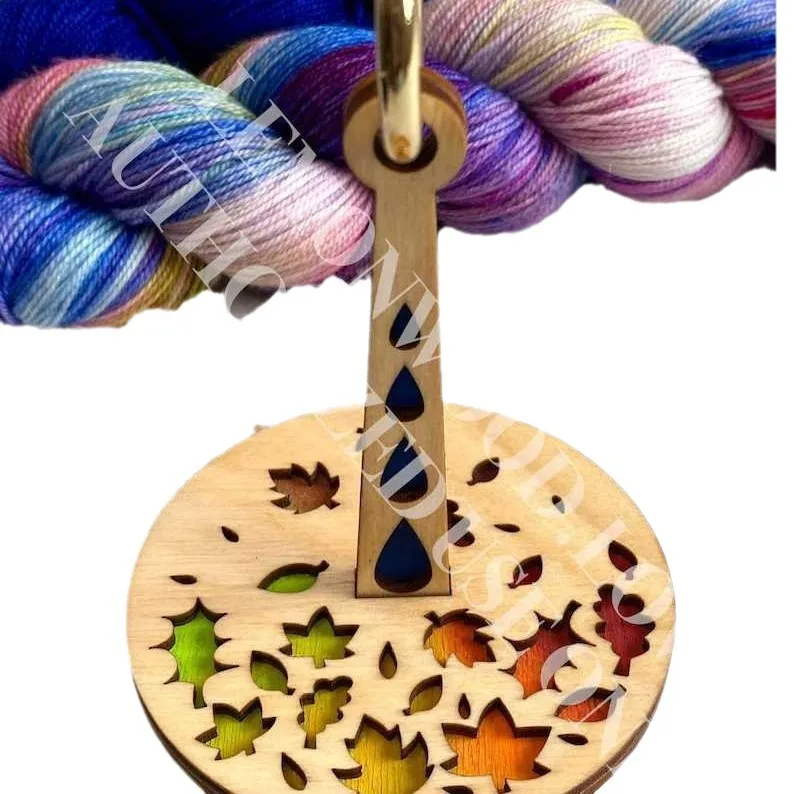 Portable Wrist Yarn Holder Yarn Storage Knitting  Wooden Wrist Strap Crocheting Wooden Wrist Strap Knitting Crocheting Supply