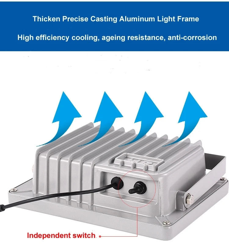 100W Solar Flood Light 200LED Led Flood Lamp Outdoor Solar Lighting System with Two Lamps with Remote Control for Garden,way