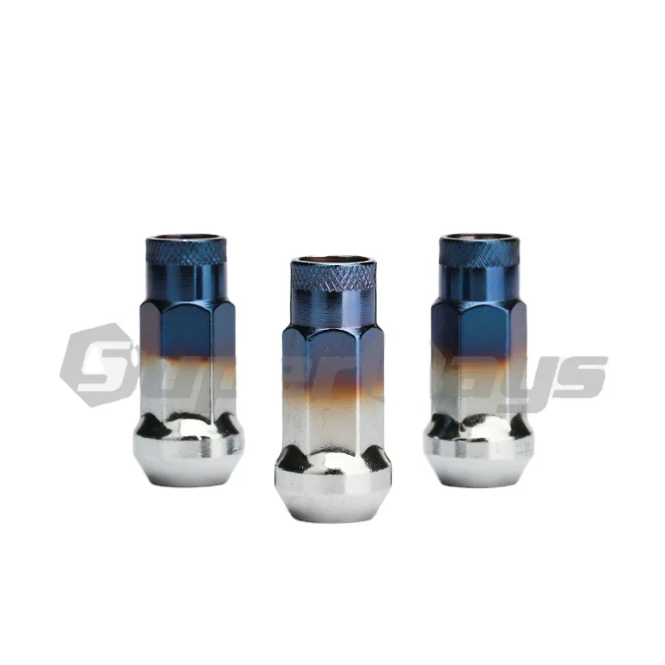 N055 TI-BLUE MUTEKI конус сиденье 17mmhex M12x1.5/M12x1.25 блистерная упаковка колеса гонки гайка наборы для ухода за кожей