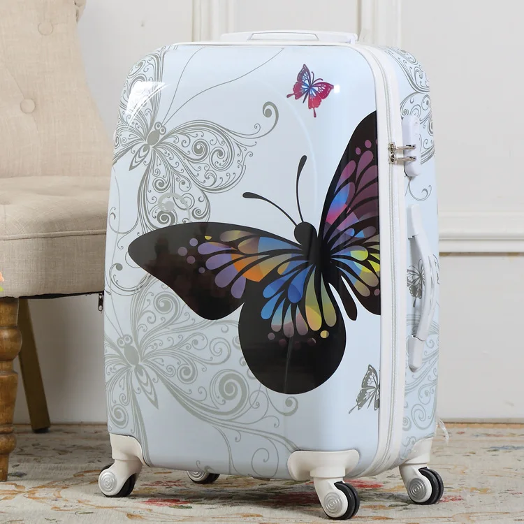 Folding Luggage Trolley With Rolling Wheels Factory Price New Design Foldable Suitcase Set Custom Logo
