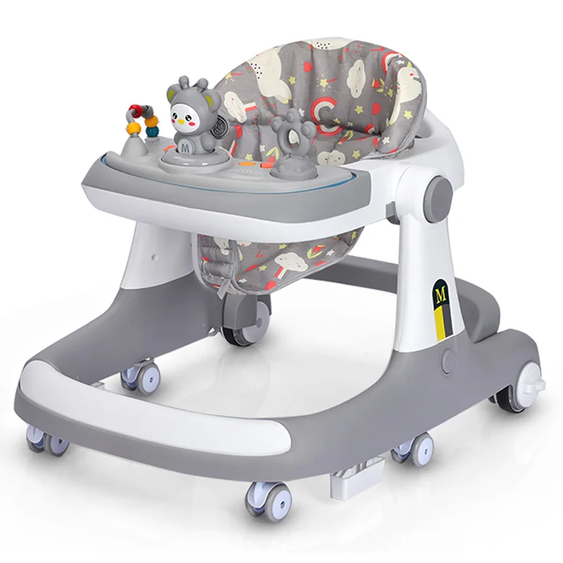Baby Product Toys Foldable Baby Walker Sit-To-Stand Learning Walker Kids Push Baby Walker 3 In 1 With Wheels And Seat