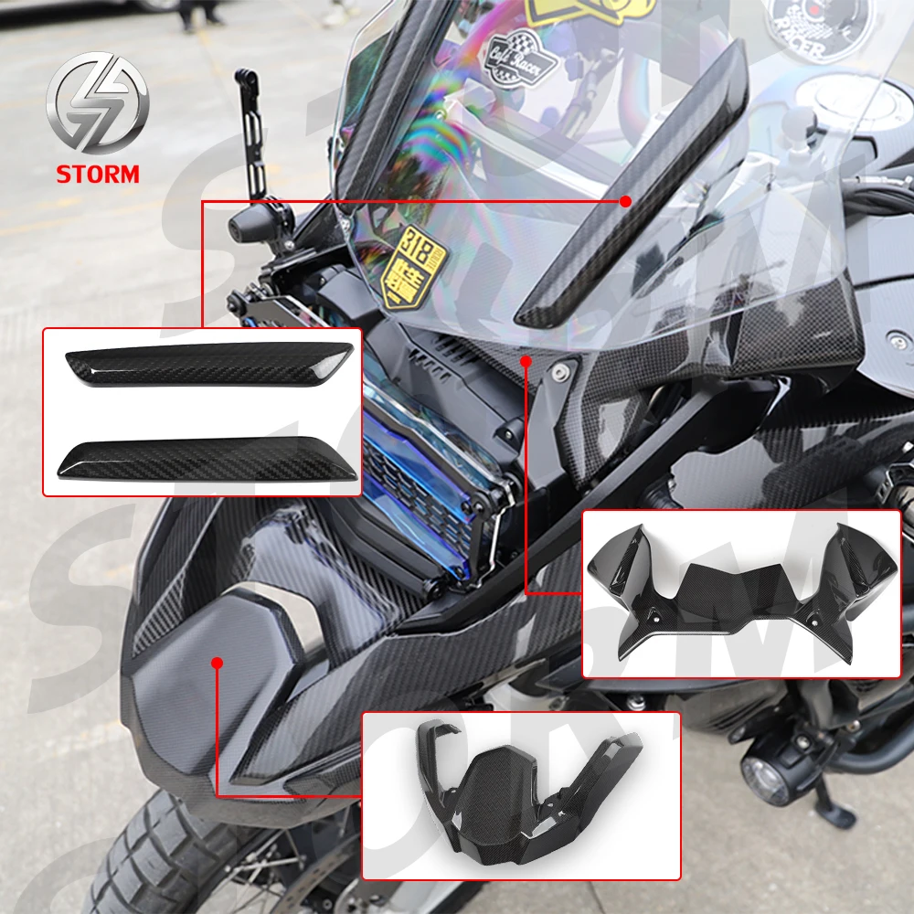 Wholesale New Aftermarket Motorcycle Parts Dry Carbon Fiber Windprotector Wind Deflector Windshield  Windscreen For BMW R1250 GS