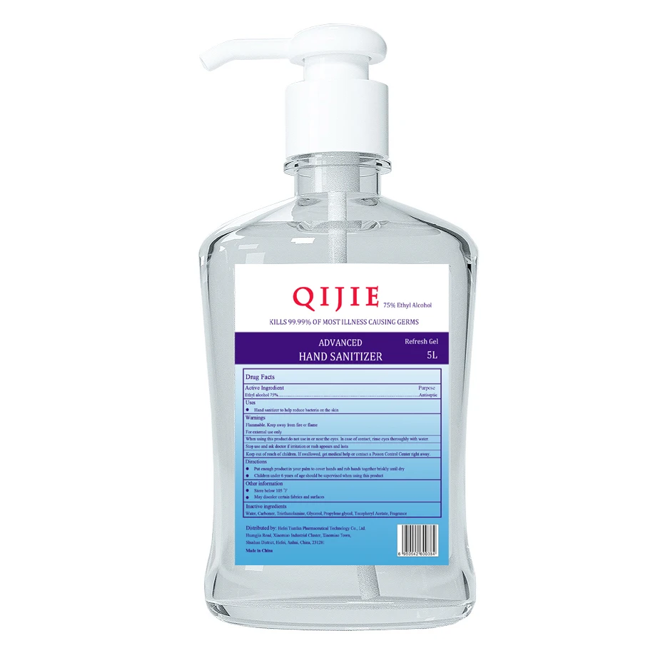 75% Ethyl Alcohol Advanced Hand Sanitizer Instant GEL Portable 500 ml
