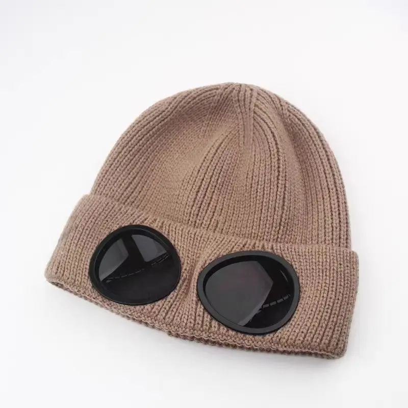 Unisex Winter Aviator Hat Fashion Pullover Warm Knitted Cap Fleece Ear Protection Rolled Edge Windproof Adults Parties Fishing