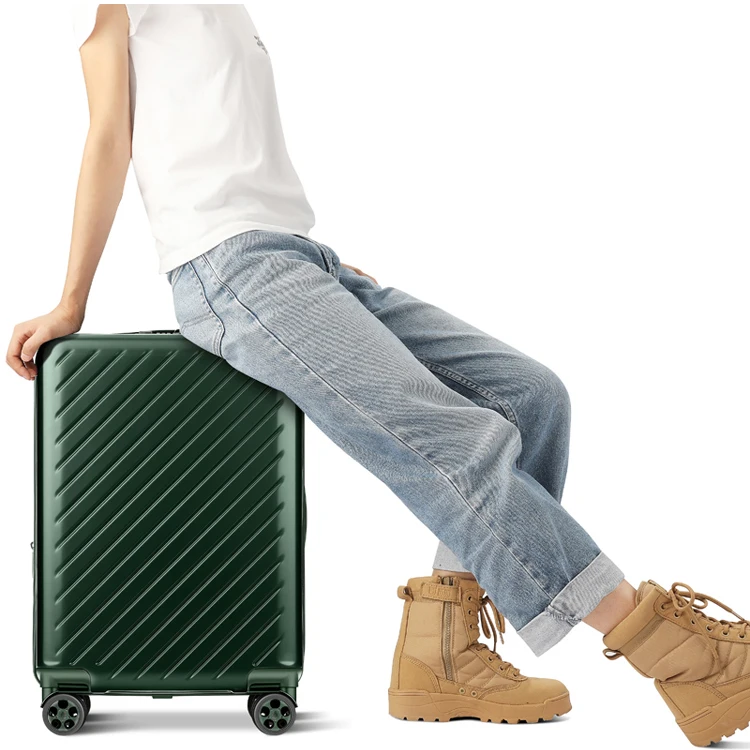 
Fashion High Quality Travel Pure Genuine Leather Trolley Suitcase Box Vintage Luggage Set 