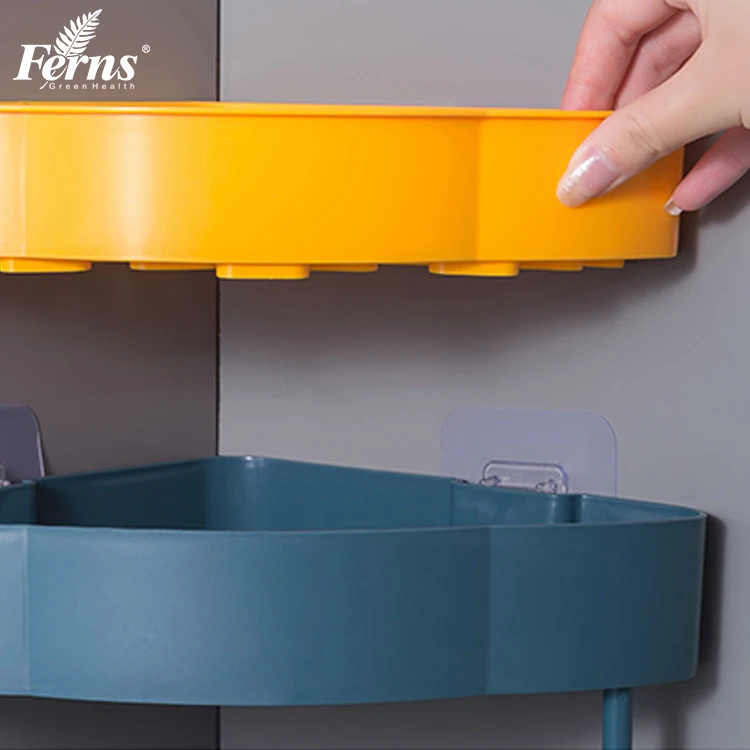 Cheap Price Bathroom Shelf Plastic Wall Shelf Storage Rack