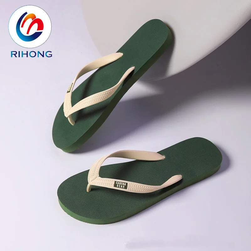 2024 summer flat sole thong eva foam slides sandal custom logo designer rubber flip flop for men