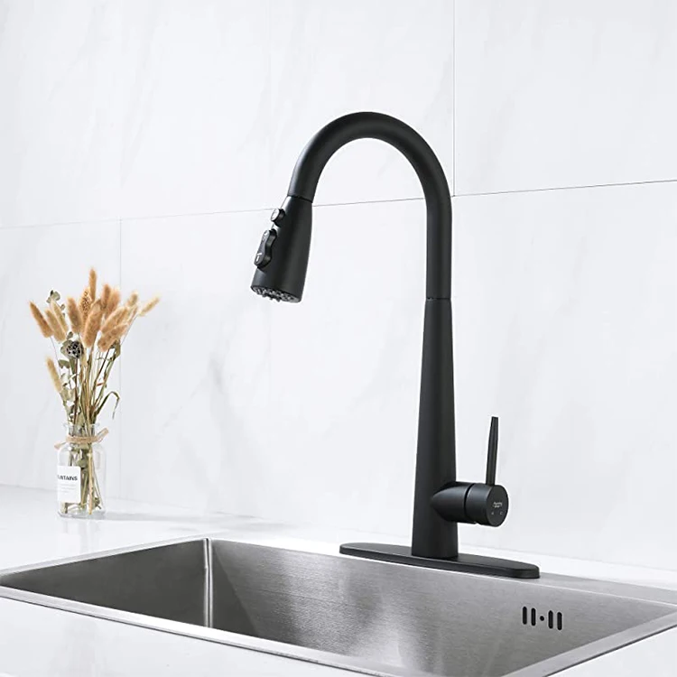 Kitchen Pull Out Spray Head Replacement Part Bathroom Sink Tap 3-Function Water Saving Splash-Proof