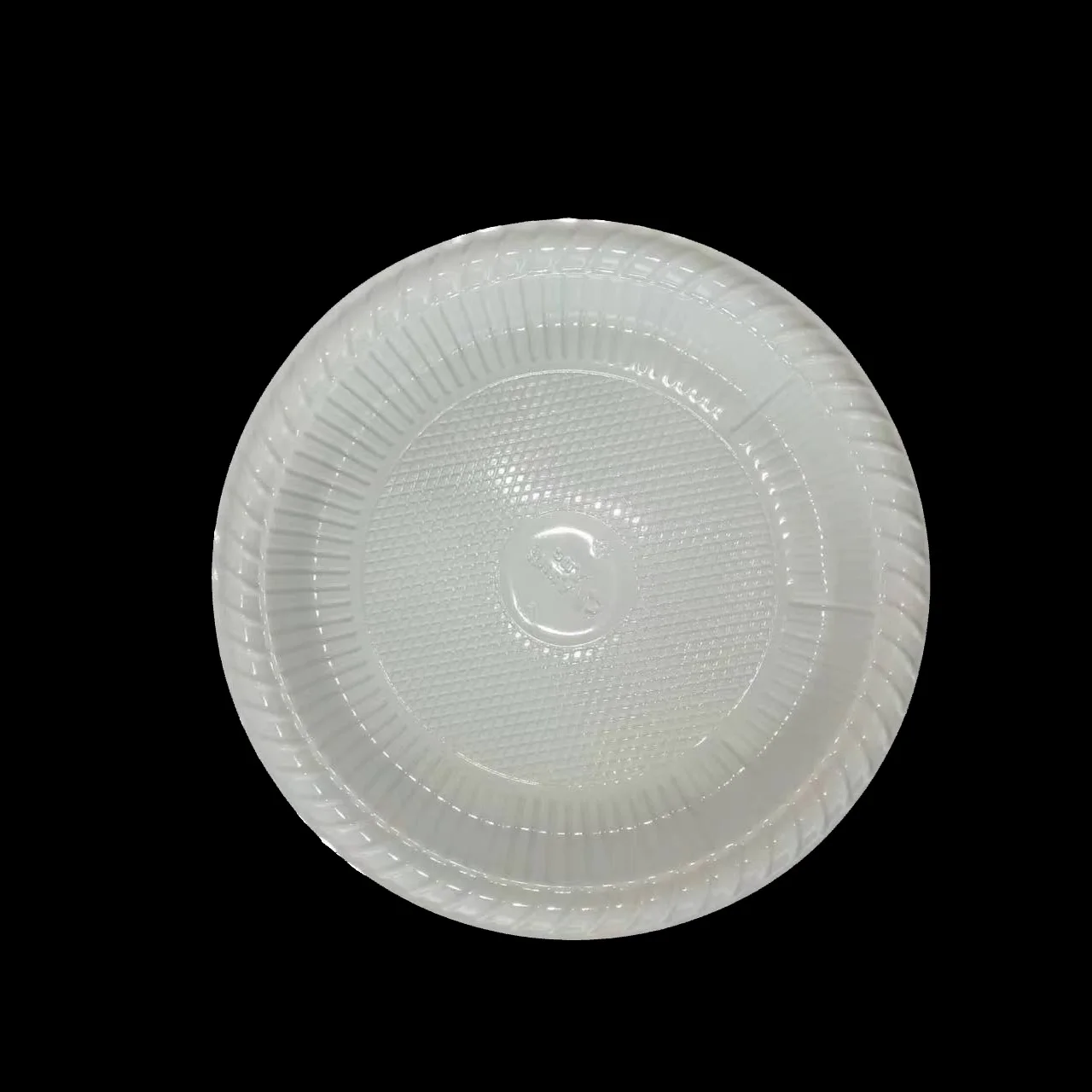 Disposable White 8 inched 20cm round Plate Platos Desechables Plastic Pp Mini Dessert Plate Disposable Dishes Suppliers
