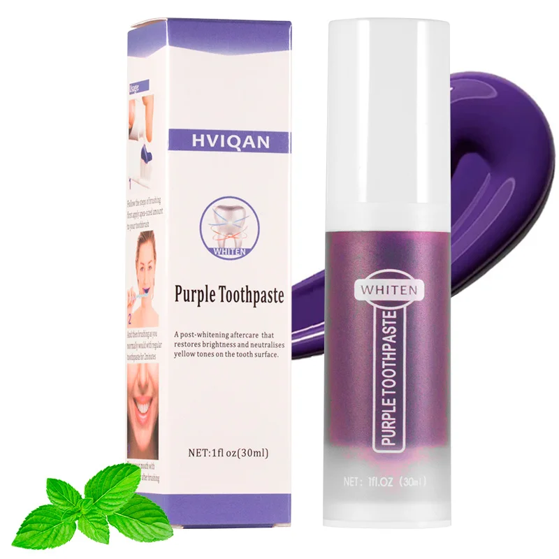 V34 Color Corrector Toothpaste Other Teeth Whitening Accessories Teeth Toothpaste Purple Home Use Toothpaste Whitening Tooth