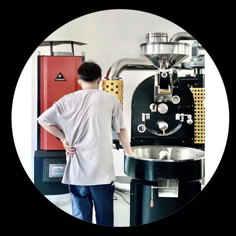 Latest design Factory full automatic hot air 1kg 2kg torrefatore processing equipment coffee bean roasted roaster machine maker