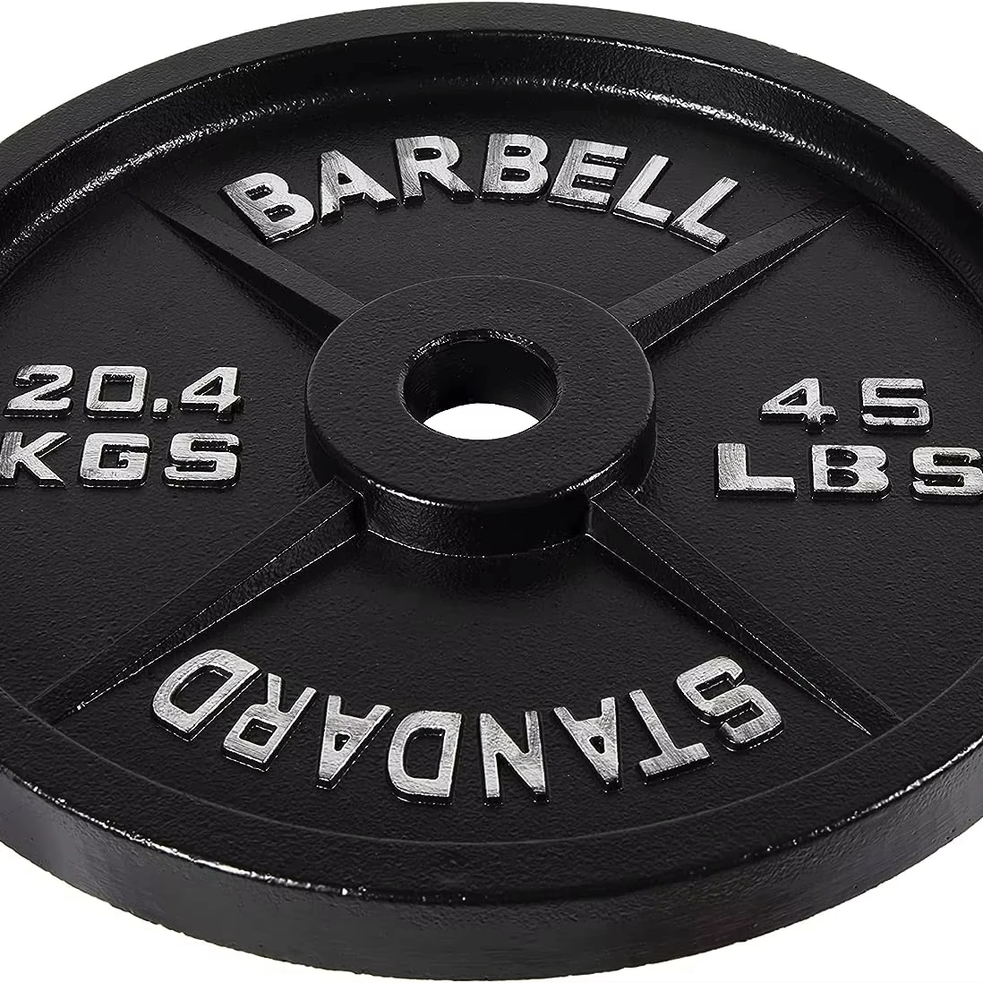 2024 New Wholesale Cast Gym Equipment Grip Plate Barbell Standard Weights Plate For Weight Lifting Training