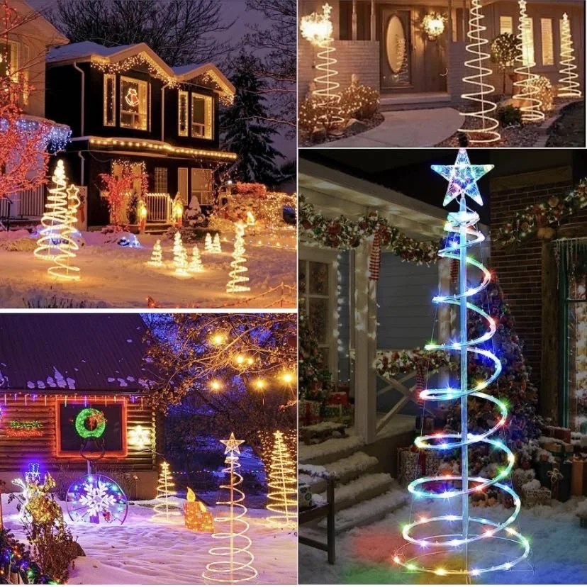 Christmas Spiral Christmas tree lights