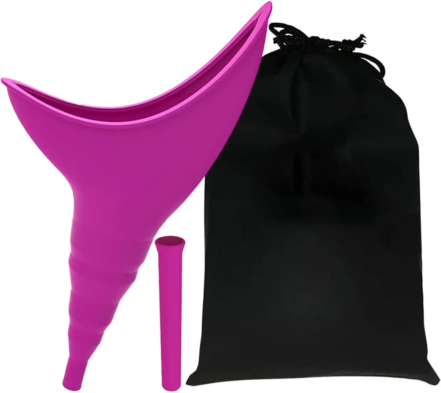 Female Urination Device, Reusable Silicone Female Urinal, Portable Urinal Allows Women to Pee Standing Up
