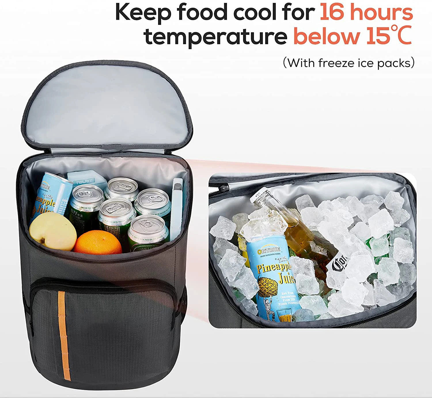 Customizable Fashion Large Capacity Beer Golf Beach Food Picnic Bag Reusable Insulated Multifunctional Leakproof Cooler Backpack