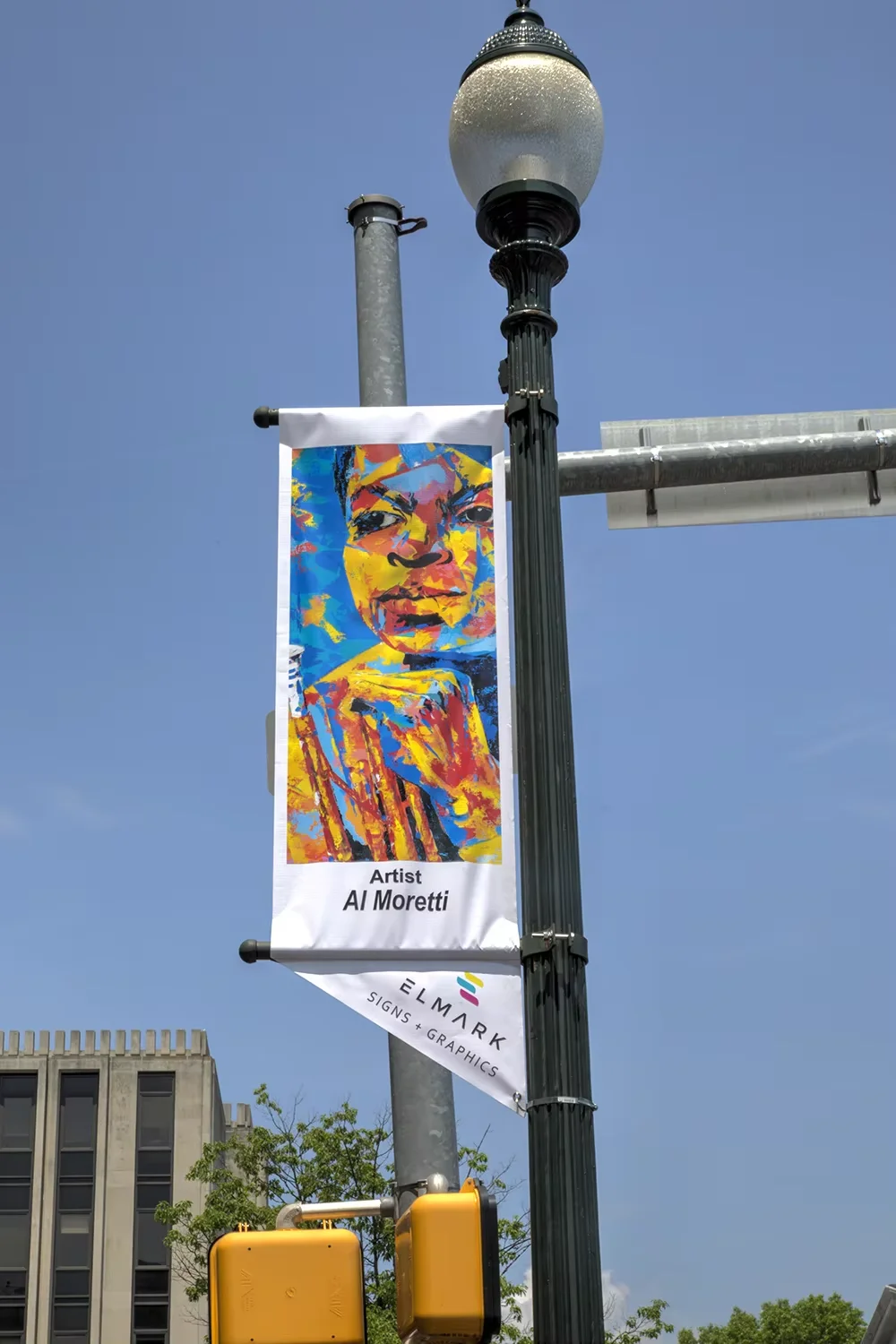 Outdoor Double Sided Street Pole Banner Flag Sign Advertising Hang Rectangle Flags And Banners