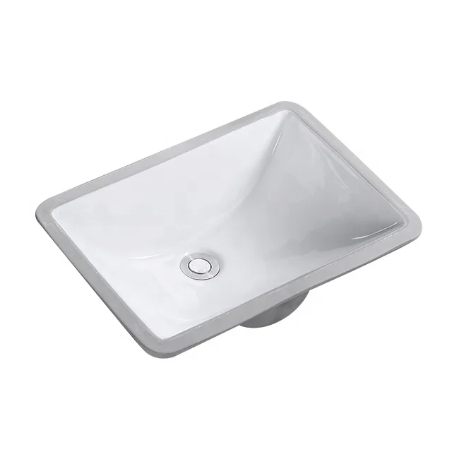 OEM/ODM modern rectangle Under Counter white wash Hand basin bathroom sink basin