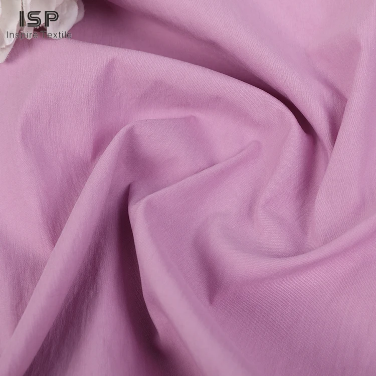 Stock lot Wholesale manufactures easy care solid 35 cotton 65 nylon fabric for garment 306