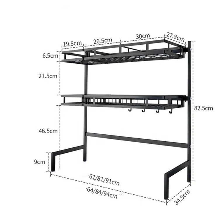 Space Saver Stainless Steel 85cm Over The Sink Storage Utensil Organizer Kitchen Dish Holder Rack