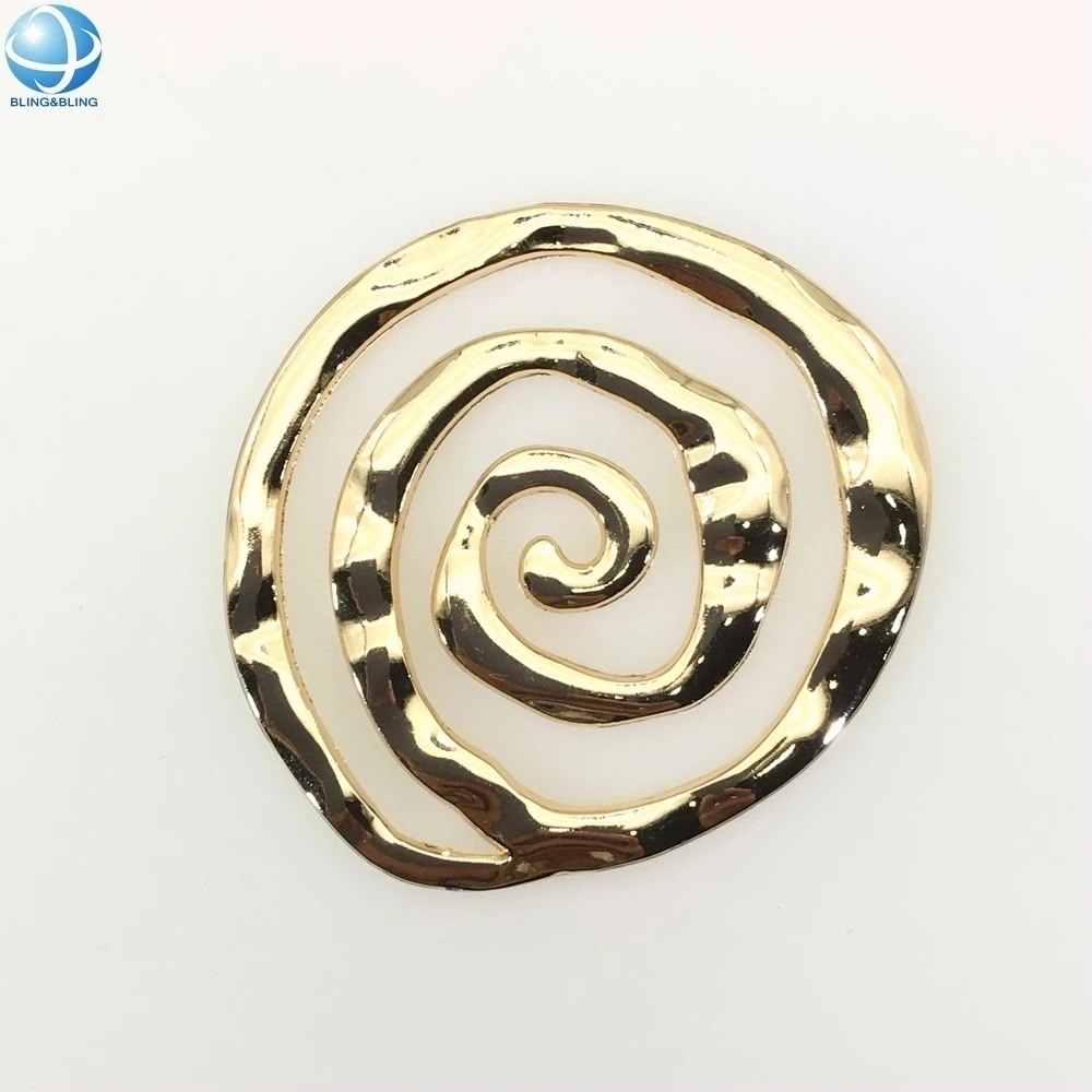 Washable Bikini Accessories Metal Spiral Buckle Adjust Strap Beachwear Trim Uneven Swimwear Chest Connector Corsage Jewelry