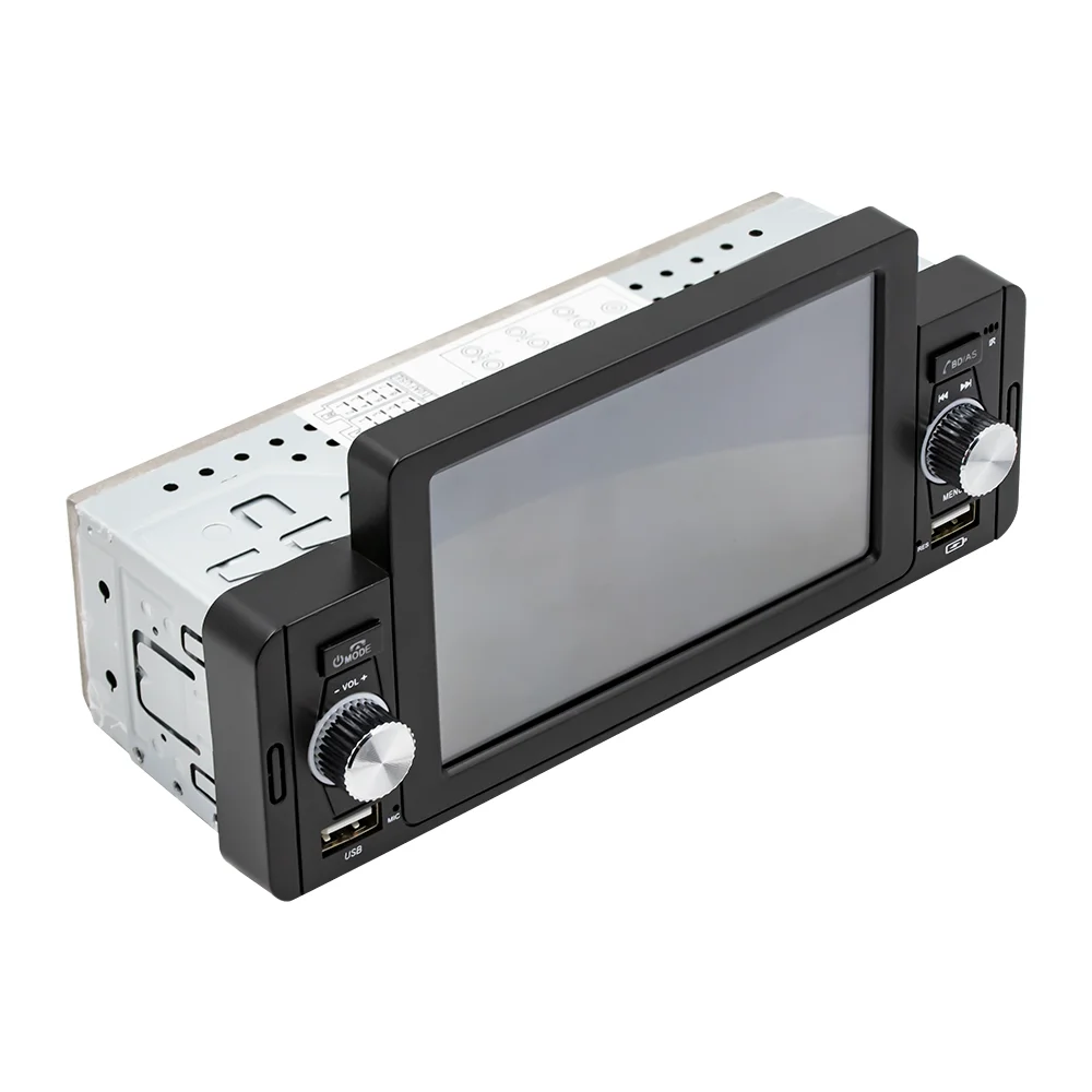 Bestree 2023 hot sale single 1 din 5 inch HD car radio player mp5 carplay with dual USB android auto mirror link carplay