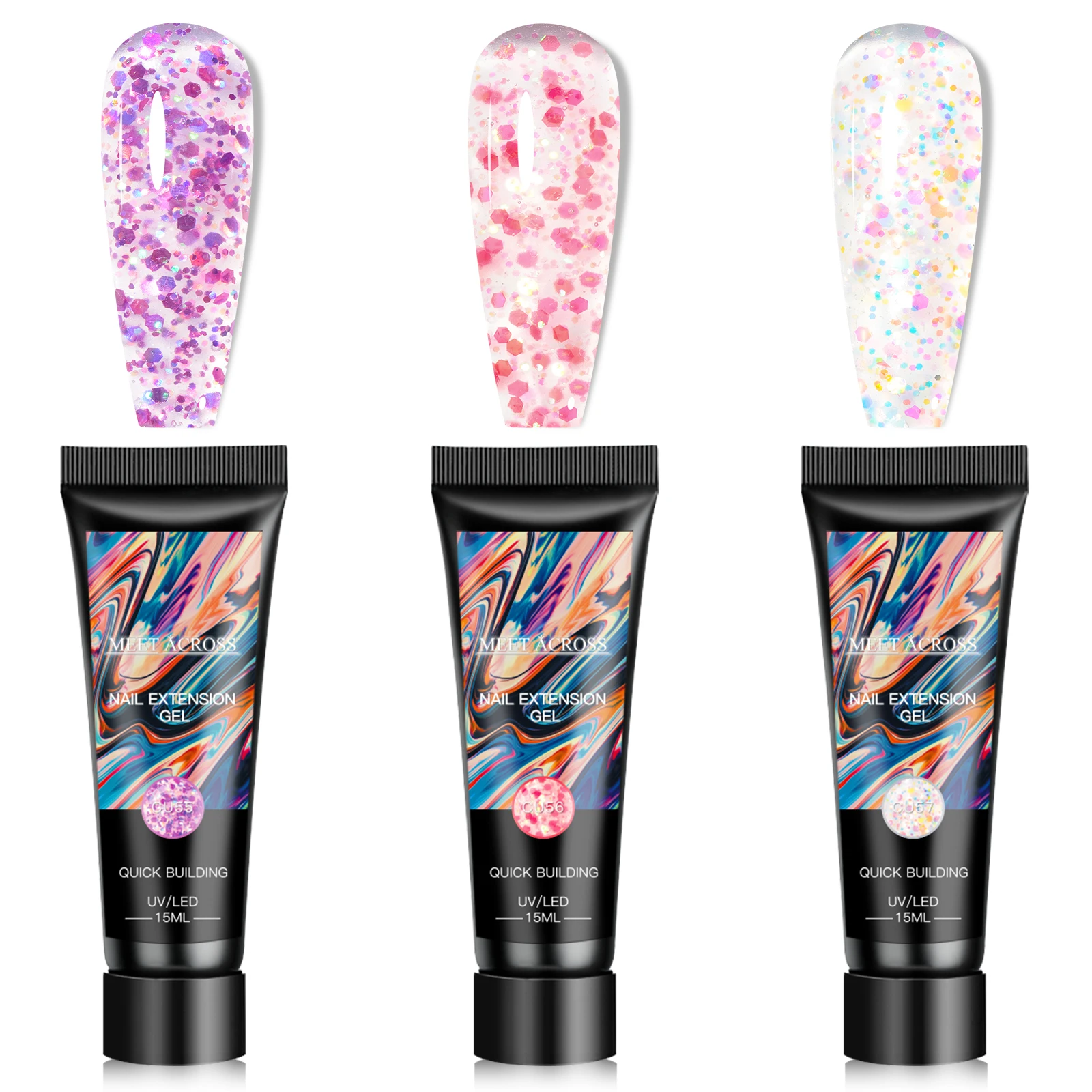 Hot Sale Private Label Long Lasting UV Soft Gel Builder Construction Gel Paint Professional Nail Extension Gel for Nail Art