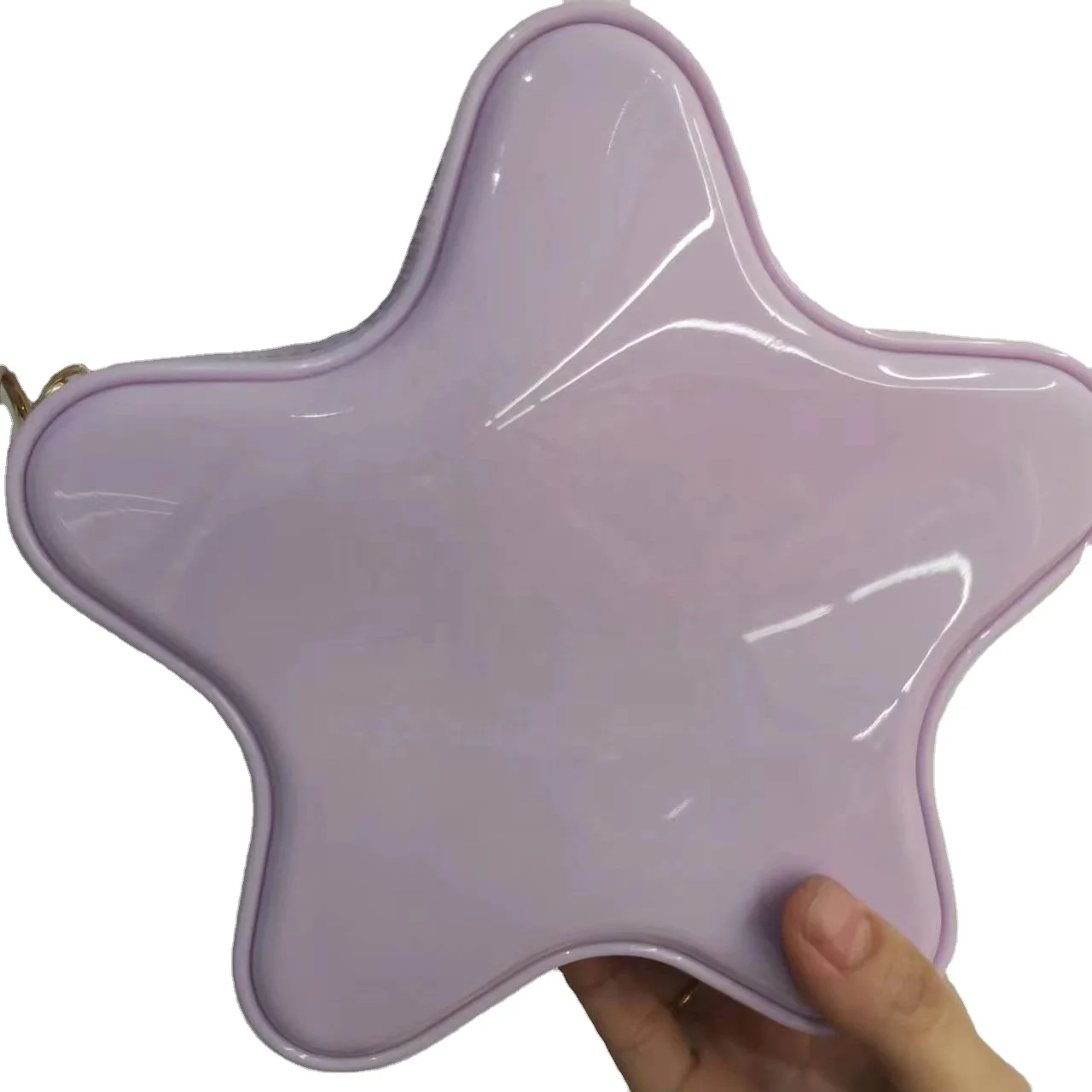 2023 Guangzhou Shenlug Realshop Quality Summer New PVC Lady  Star shaped jelly purse quilted Crossbody bags