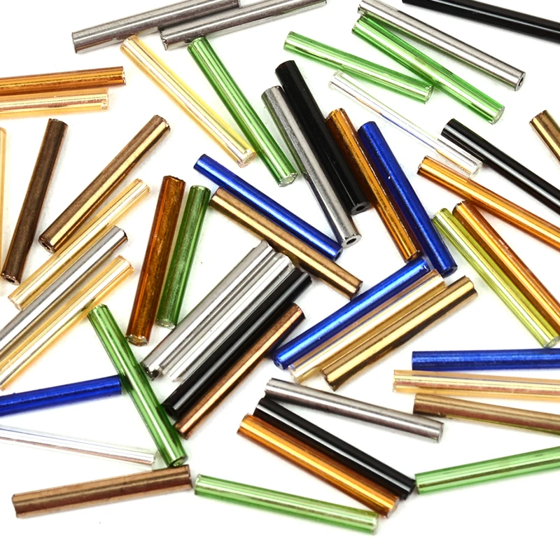 Wholesale 20MM Long Bugle Beads Tube Czech Glass Beads for Jewelry Making DIY Accessories