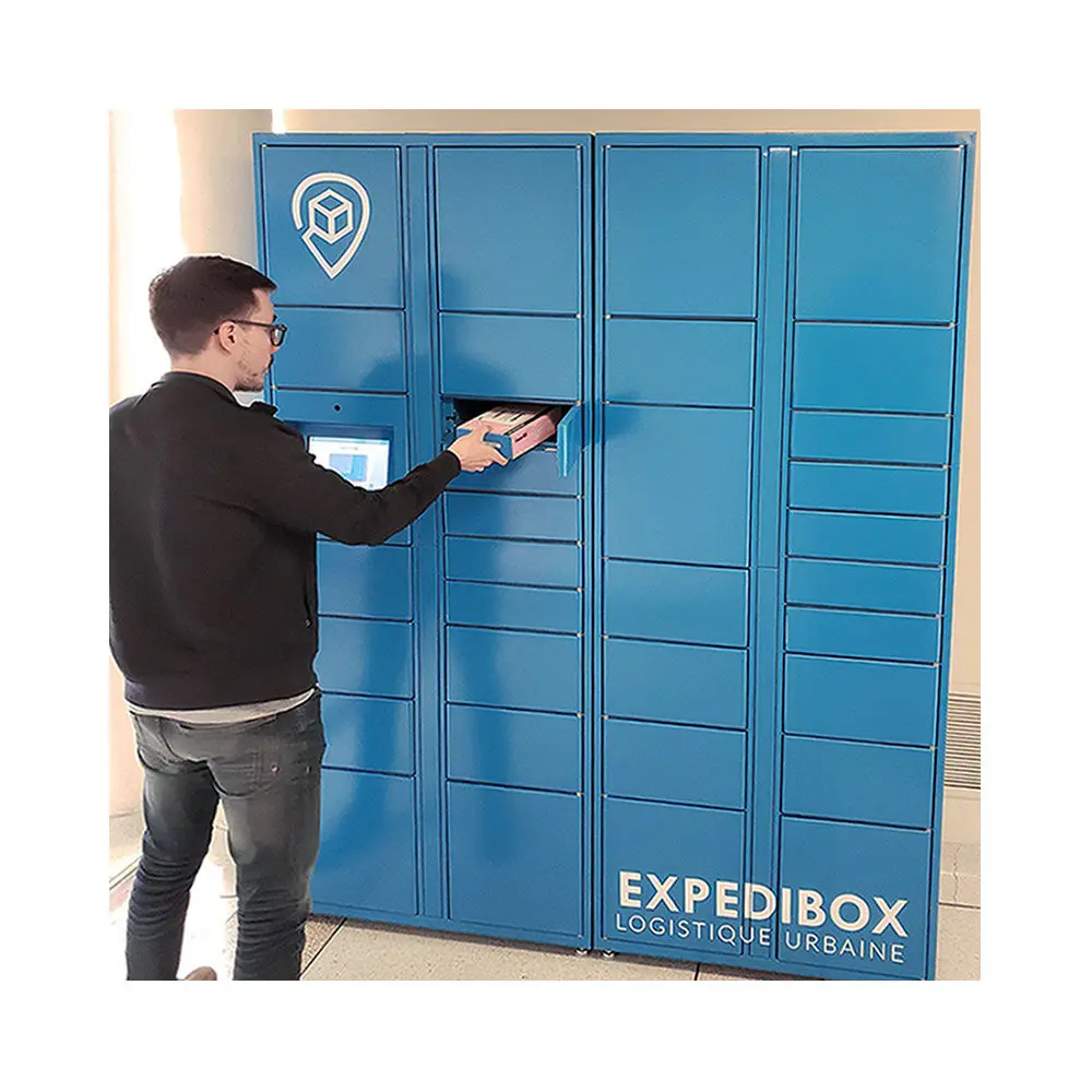 Manufacturer Card Qr Code Door Box Rfid Automatic Pay Portable Metal Steel Shoes Lockers Smart Parcel Storage Charging Locker