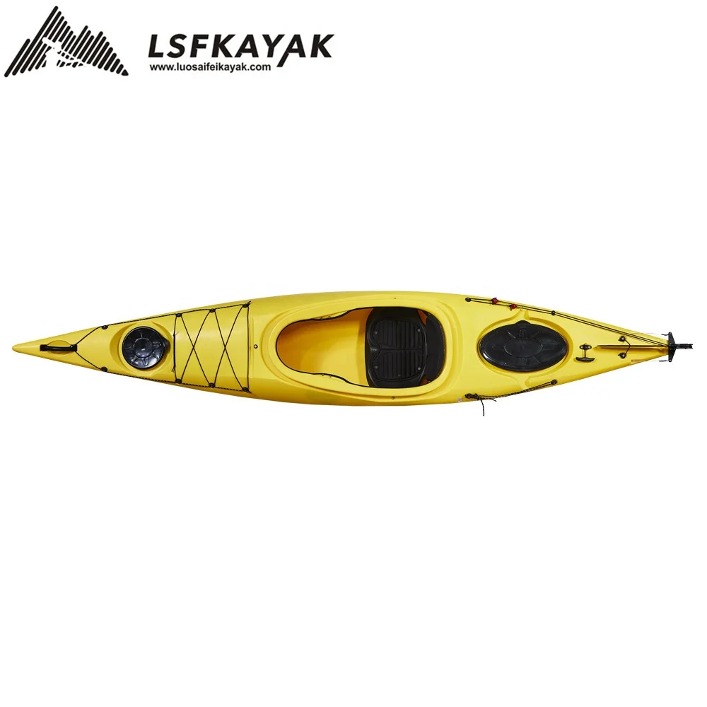 LSF Single Seat One Person 12FT Racing Sit in Canoe LLDPE Plastic Kayak