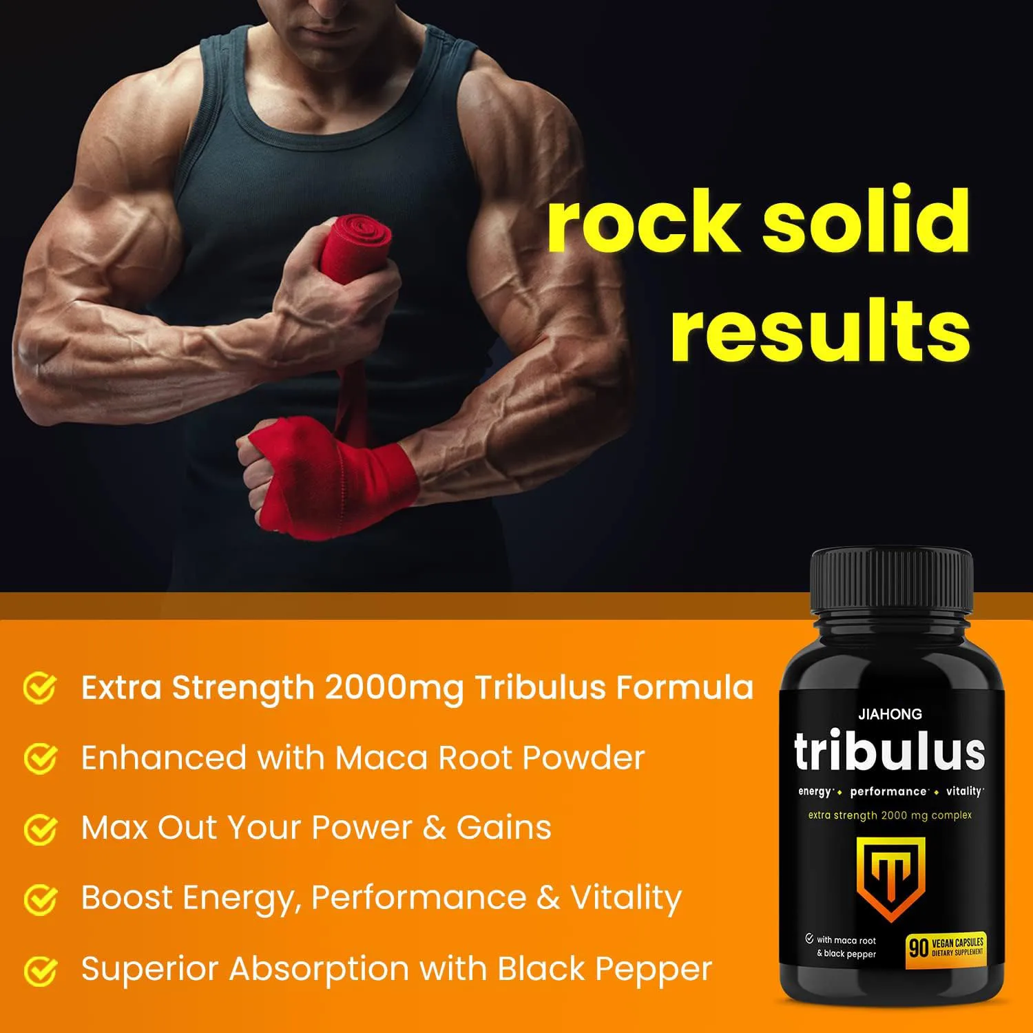 Private brand tribulus maca capsule to enhance muscle fitness for men and women health products