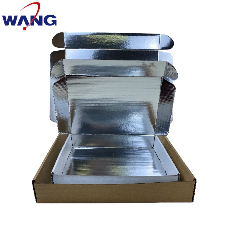 paper box for frozen food delivery aluminium insulated cardboard box Corrugated cardboard airplane box