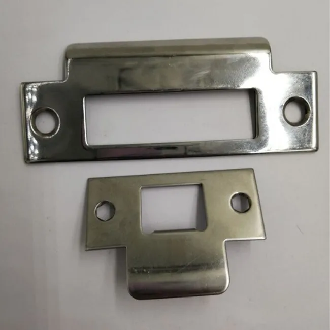 
OEM Custom stainless steel strike plates polishing door latch plate door strike plate 