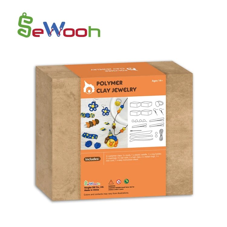 Art Craft Kids DIY Clay Jewelry  Oven Needed Kids DIY Craft Kit