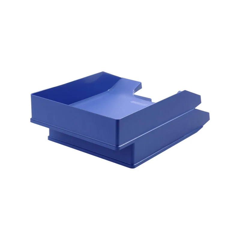 US-7022 Stack Up Office File Tray 2 Layers Plastic Letter  Organizer Desktop Paper Sorter