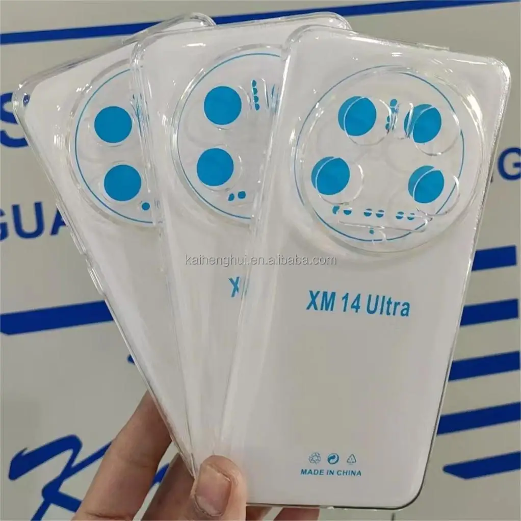 Back Cover Case for iPhone 12 13 14 Pro Plus Promax 1.5mm Transparent Soft TPU phone case