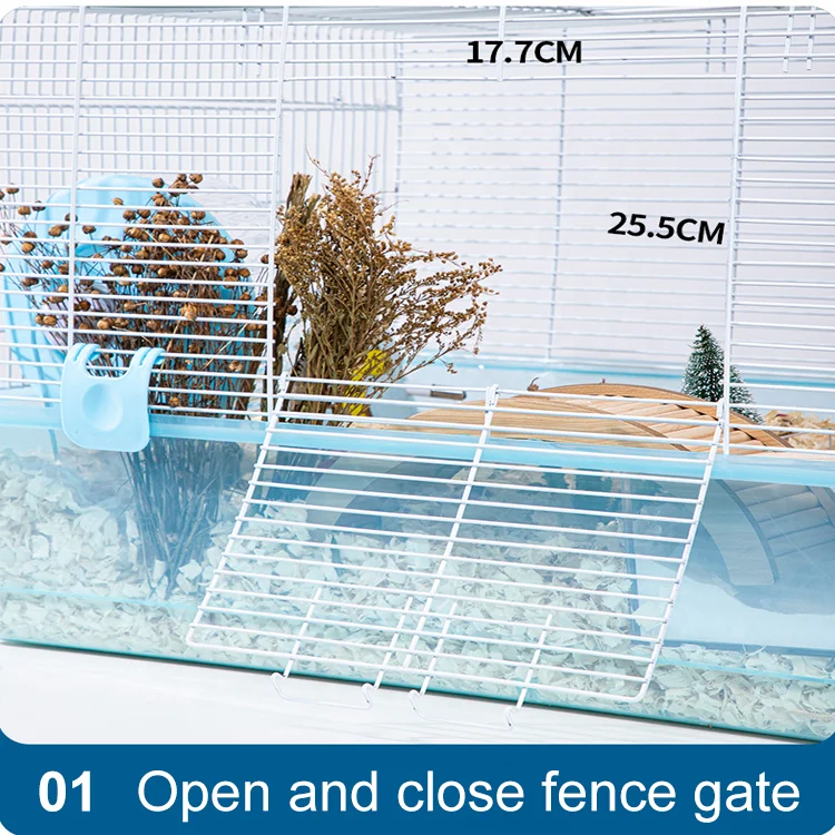 Wholesale Detachable Large Space Big Guinea Pig Hamster Wire Cage With Fence Door