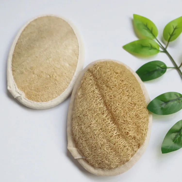 Exfoliating Loofah Sponge Pad 100% Natural Luffa Loofa Sponges Scrubber Brush Body  Bath Spa Shower