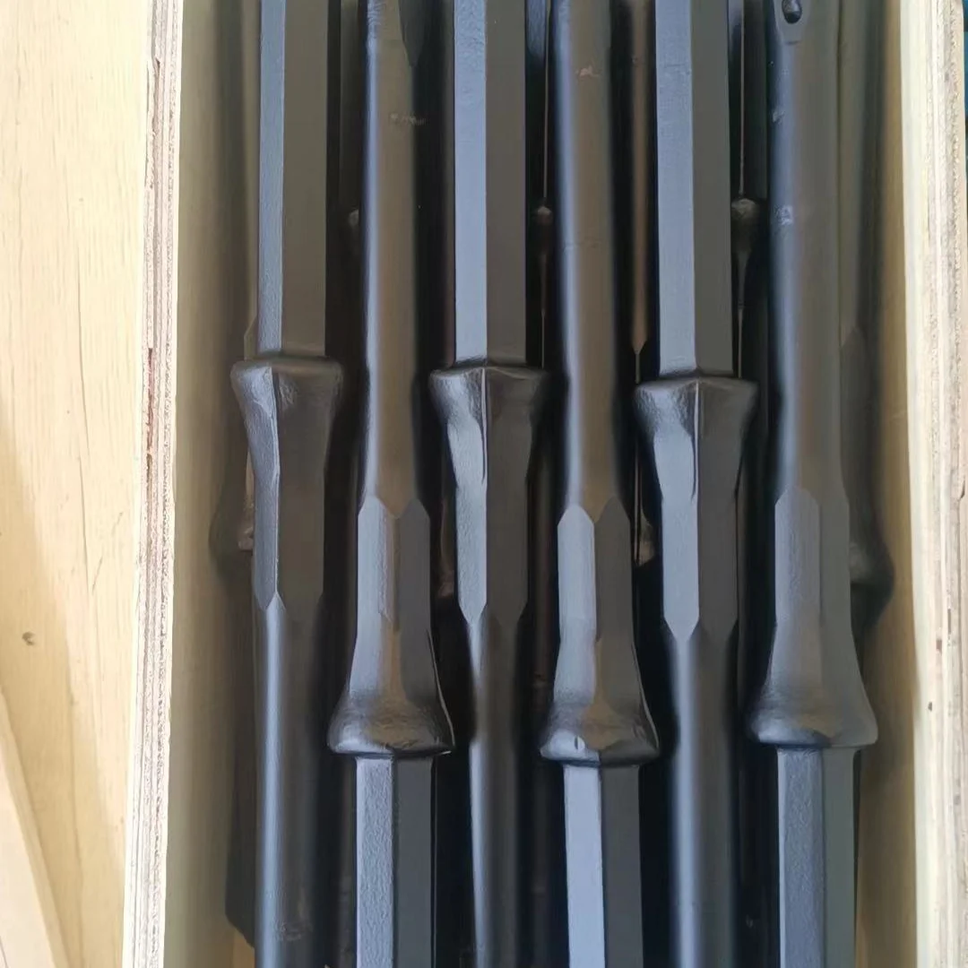 New design underground machine pipe sharpener integral steel plug hole rod for rock drilling