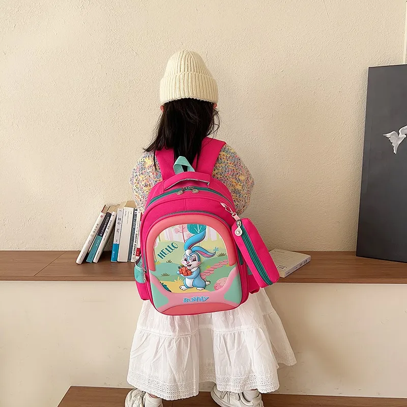 New Arrival Waterproof Nylon Cute Cartoon Bag Back Pack Children Schoolbag Backpack Kids Bag School Bags With Pencil Box