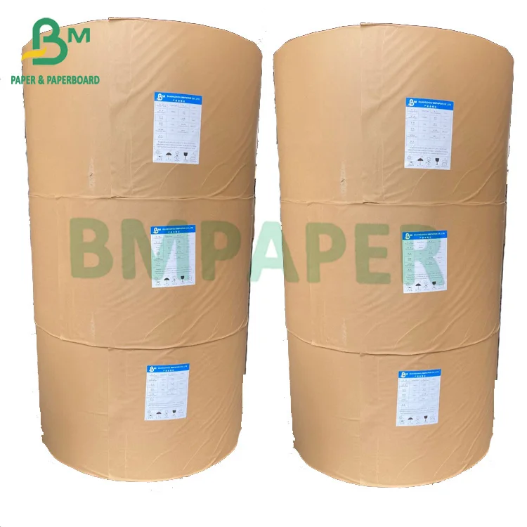 Bleached Plain White Kraft Paper For Shopping Bags 120gsm High Strength Kraft Paper