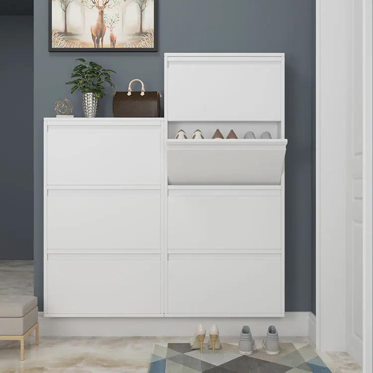 Современный дизайн белый шкаф для обуви из 3 слоев, металлическая стойка для обуви ящик для хранения вещей cuppoard обувь стенд